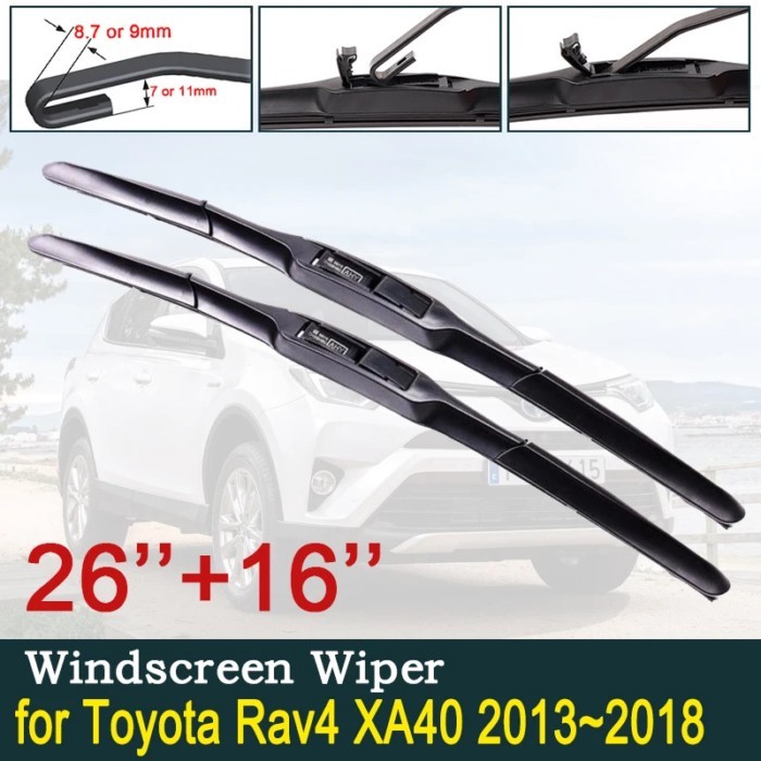 for Toyota Rav4 XA40 2013~2018 RAV 4 40 Car Wiper Blade Front Windscreen Windshield Wipers Car Acce