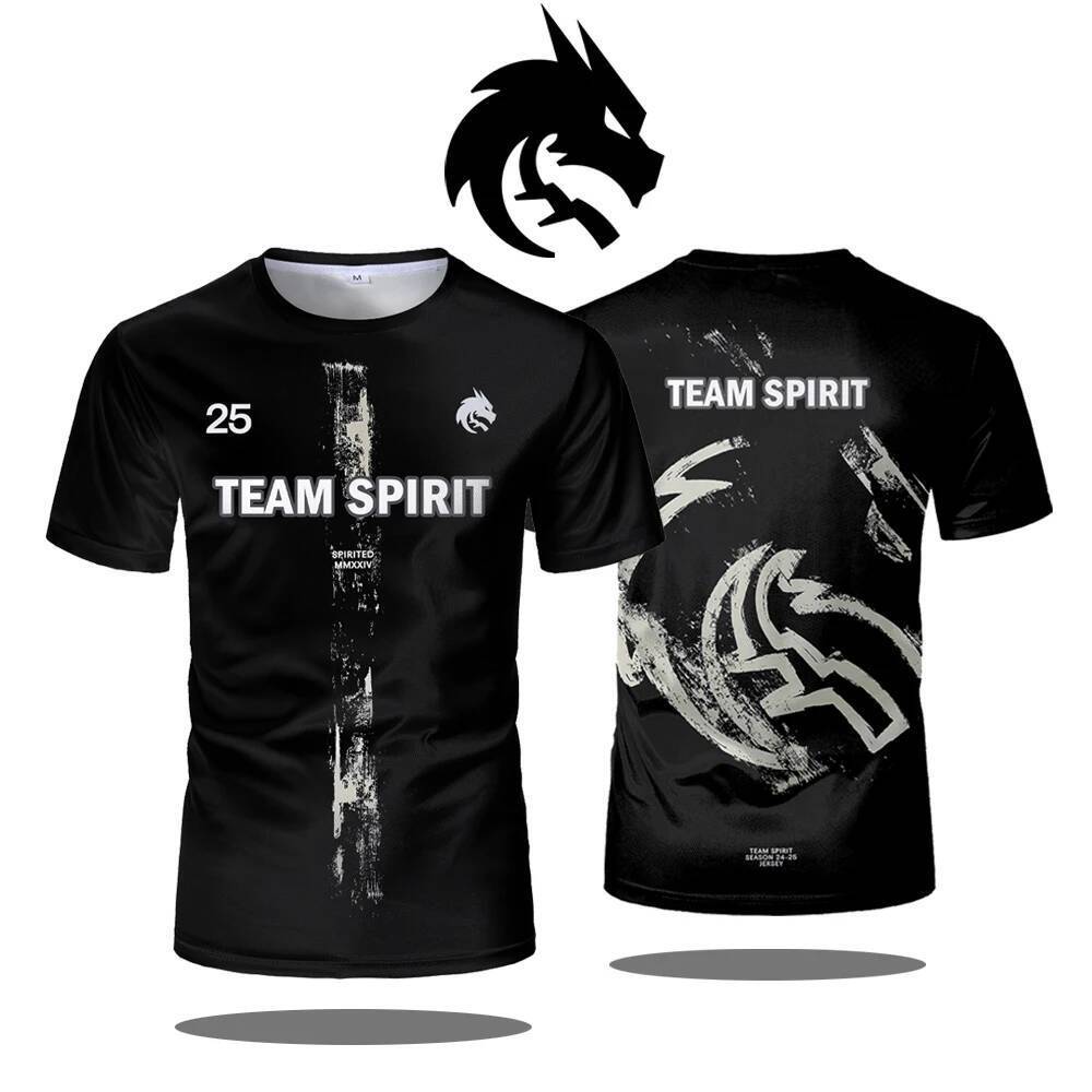 ทีม Spirit 2026 เสื้อยืดDONK T เสื้อเกมเมอร์CSGO สำหรับผู้ชายและผู้หญิง