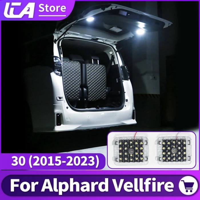 For Toyota Alphard Vellfire 30 Series 2015-2023 2022 2021 Upgraded Accessories Trunk Tailgate Warni