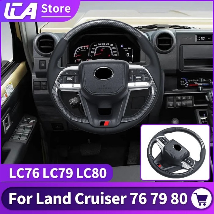 For Toyota Land Cruiser 76 79 80 Upgrade Steering Wheel Assembly LC76 LC79 LC80 Interior Modificati