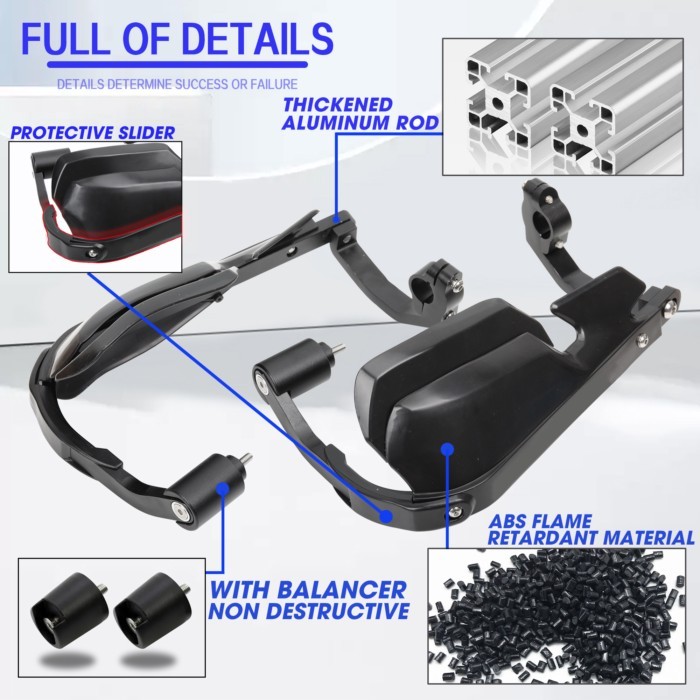 For BMW R NINET R9T Pure Racer Urban Scramble 2014-2024 New Handlebar Handguard Heighten Hand Guard