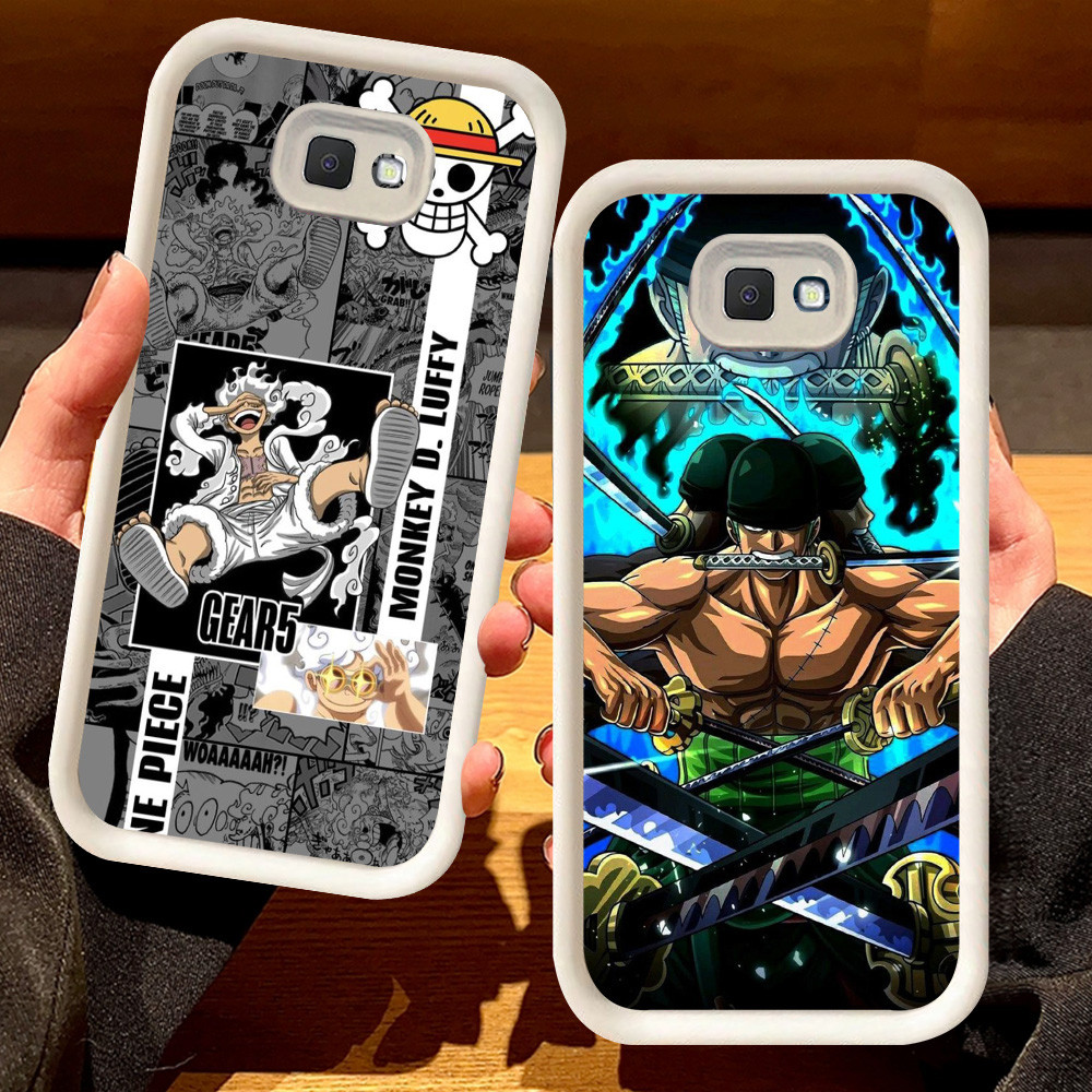 G-15 Zoro One Piece Casing สําหรับ Samsung J2 J7 J4 J6 Prime Plus Pro สีดําและสีขาว