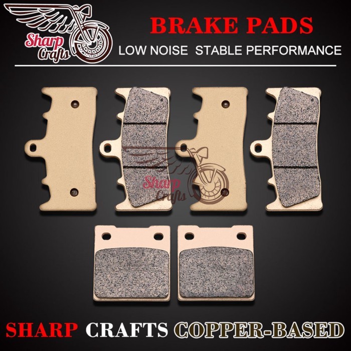 Motorcycle Front Rear Brake Pads For Kawasaki ZX-12R ZX12R ZX 1200 00 01 02 03 ZX 12R ZX-12 R ZX120