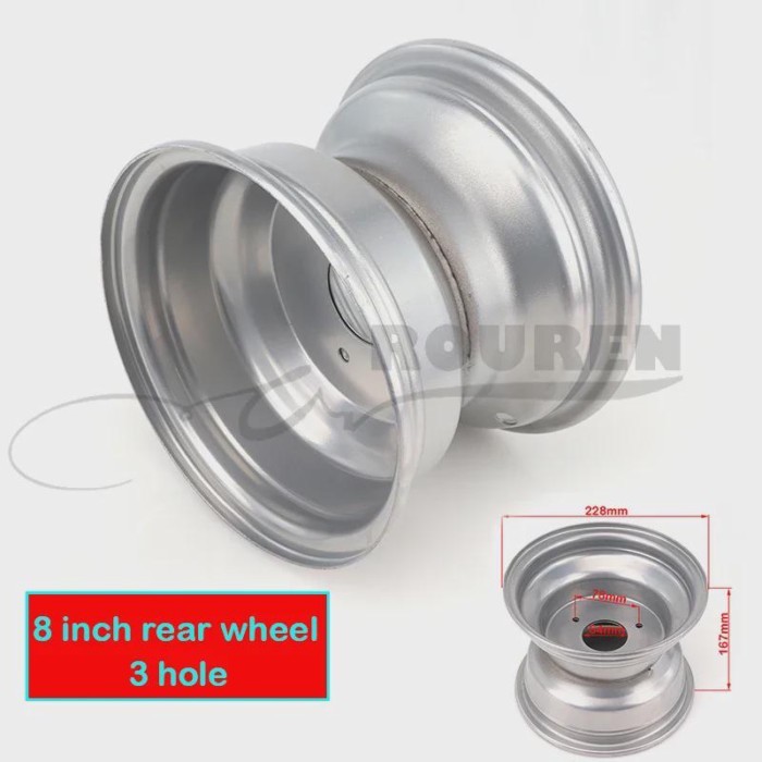 High Porformance 19X7-8 Inch 18 * 9.5-8 Rear Wheel Hub Beach Rims For ATV Accessories