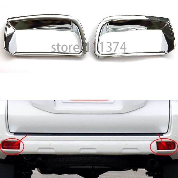 NULLA Rear Fog Light Lamp Cover Trim Frame Decorative For Toyota Land Cruiser Prado FJ150 FJ 150 20