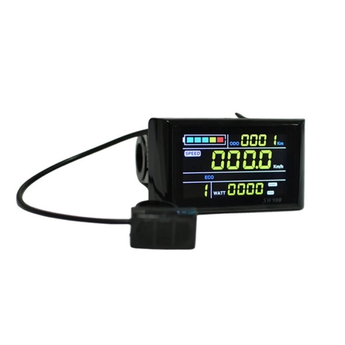 SW900 Colour Screen Ebike LCD Display 24V/36V/48V/60V/72V E-Bike LCD Meter Panel Display Ebike Acce