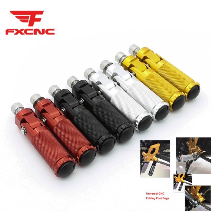 For Yamaha FZ-09 MT09 YZF R1 R6 R125 CNC Universal Motorcycle Folding Footrests Footpegs Foot Rests
