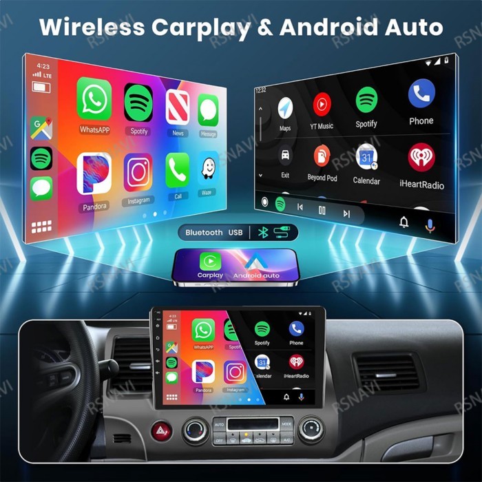 Android 15 Car Radio For Honda Odyssey 2005 - 2008 2009 2010 Mp3 Player Tesla Model 3 Accessories M