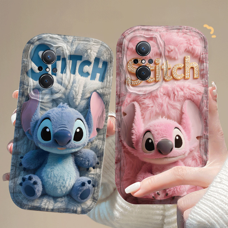 ปลอกสําหรับ VIVO T1 5G SNAPDRAGON 778G น่ารักน่ารัก Stitch 2D ซิลิโคนนุ่ม TPU กันกระแทกโทรศัพท์มือถื