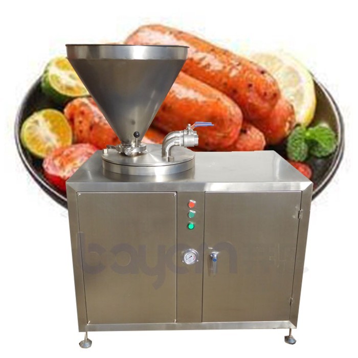 Single Double Tube Sausage Enema Machine Hot Dog Sausage Filler Maker Machine Pork Chicken Vacuum S