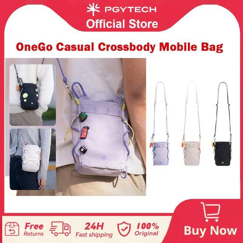 PGYTECH OneGo Casual Crossbody Mobile Bag น้ําหนักเบา Drawstring กระเป๋ากล้องกระเป๋าถือสําหรับ iPhon