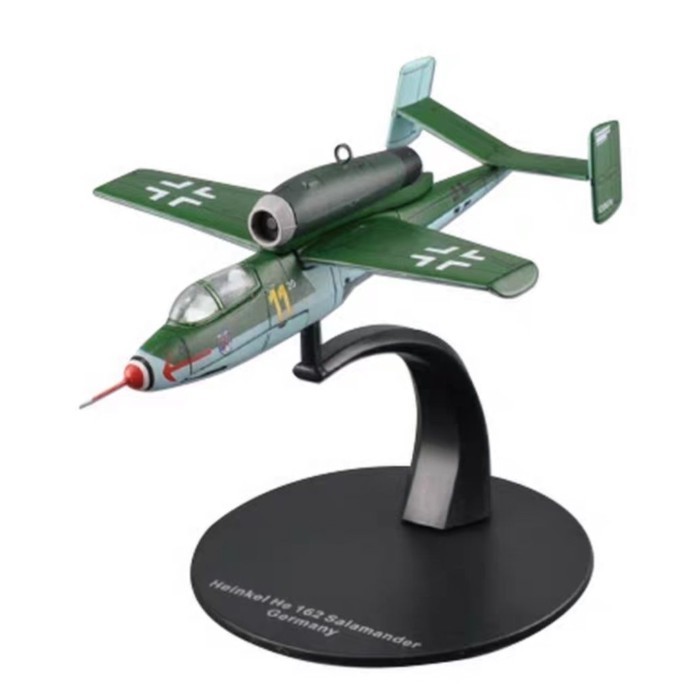 DeAGOSTINI Masterpiece Aircraft 1/72 No.59 เยอรมัน HE162 สําเร็จรูปโลหะผสมรุ่นยี่ห้อใหม่ออกจากรถพิมพ