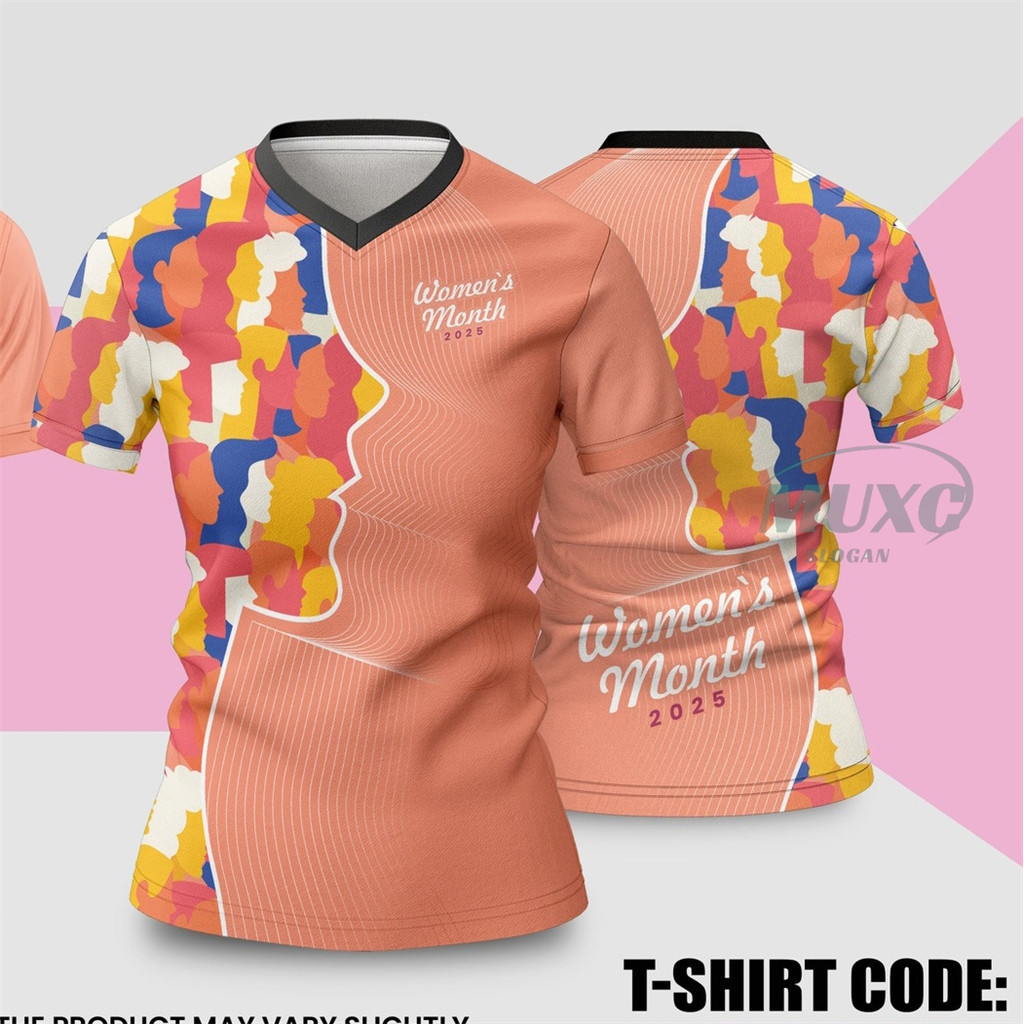 WOMENS MONTH 2025 มีนาคม 8th TSHIRT & POLOSHIRT FULL SUBLIMATION เราสามารถ EquALL เสื้อ GAD tops สํา