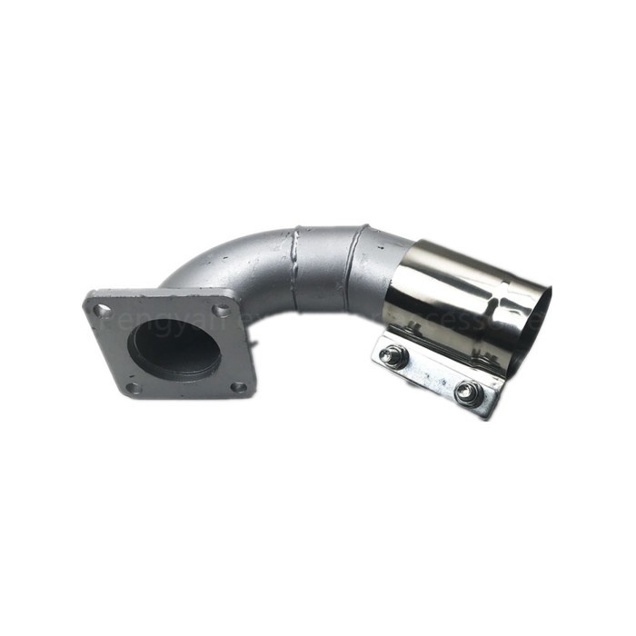 For Komatsu PC60-7 120-6 muffler smoke pass turbocharger exhaust pipe elbow clamp 4D95 4D102 engine