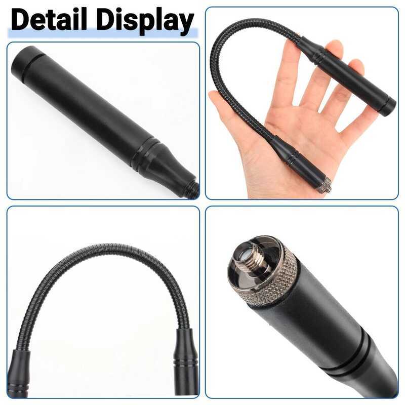 ▥ Uv-25 Vhf / UHF เสาอากาศ Gooseneck แบบ Dual Band