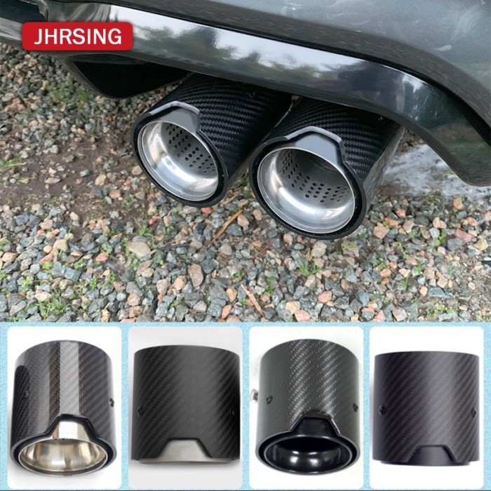 1pcs Upgrade Carbon Fiber Exhaust Tips Car Modify for BMW M2 M3 M4 M135i M235i M140i M240i M335i M3
