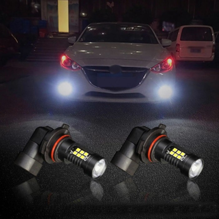 2Pcs H11 H11LL H8 H8LL LED Bulb Super Bright 21 3030 SMD Car Fog Lights 12V 24V 6000K White Driving