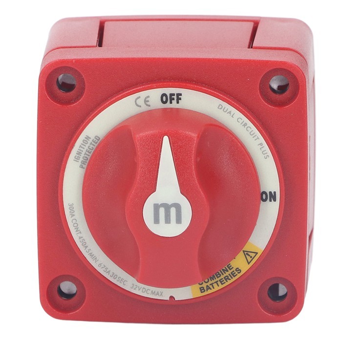 Marine Battery Disconnect Switch Ignition  3 Gear Power Saving Battery Cutoff Switch 300A 32V Easy