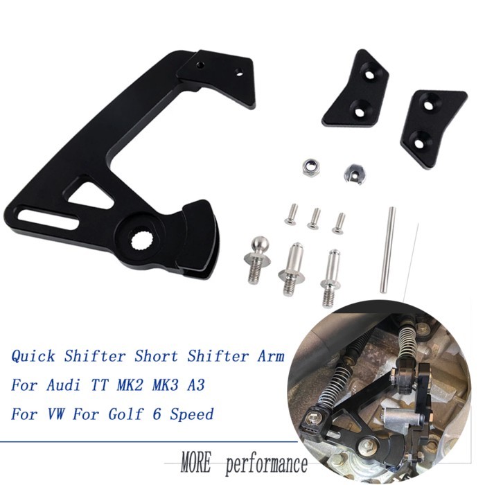Adjustable Short Shifter Arm  6-speed Manual Kit MQ350, O2M and O2Q For VW MK4 MK5 MK6 MK7 MK7.5 Fo