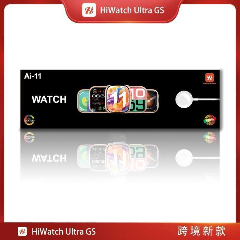 Ai-11 สมาร์ทวอทช์ WATCH11 เคสแข็งชาร์จไร้สายหัวเข็มขัดจริงบลูทูธโทรเพลง Pedometer