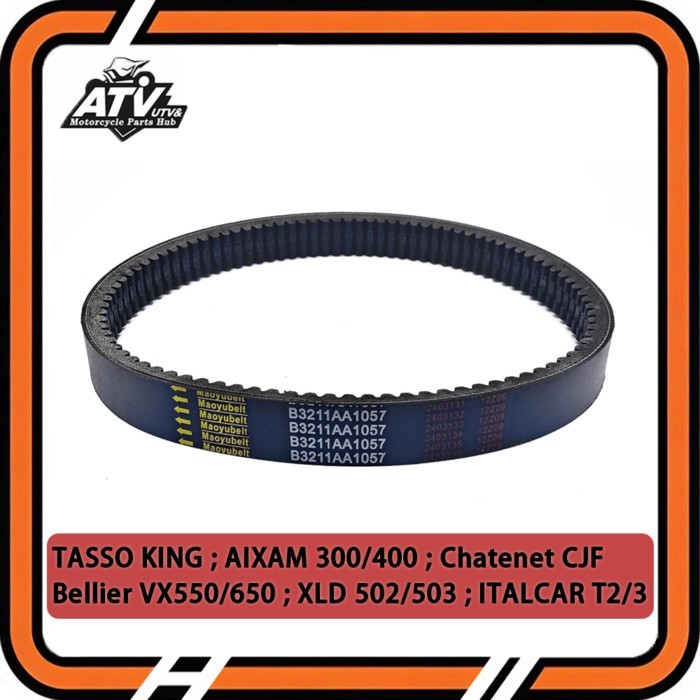 Drive Belt For Tasso King Bellier VX550 VX650 XLD 502/503 Aixam 300 ECO 400 D Chatenet CJF210 Codli