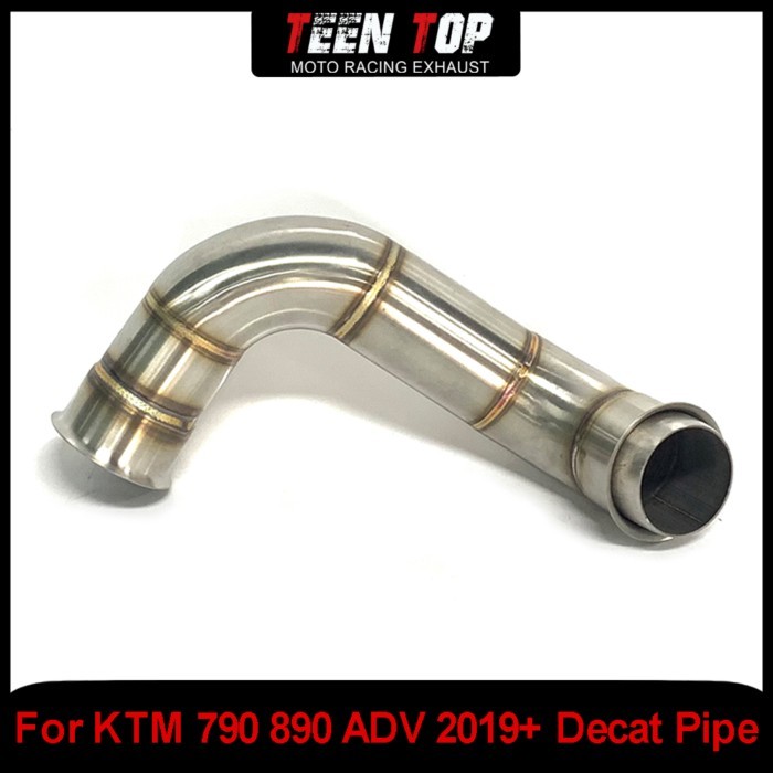 Stainless Steel Motorcycle Exhaust Mid Connection Pipe For KTM 790 890 ADV Decat Pipe 2019+ Connect