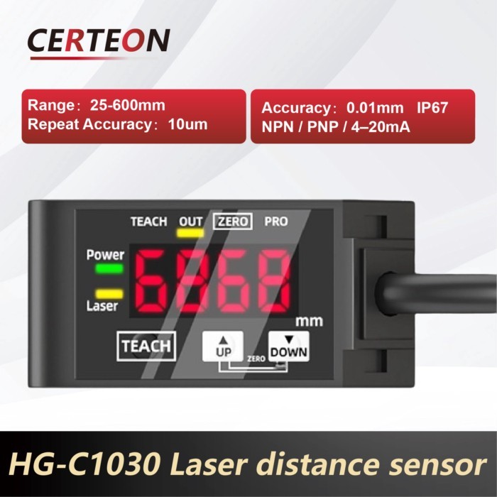 Panasonic HG-C1030/C1050/C1100/C1200/C1400 Laser Displacement Sensor PNP/NPN 4-20mA/0-5V Output Hig