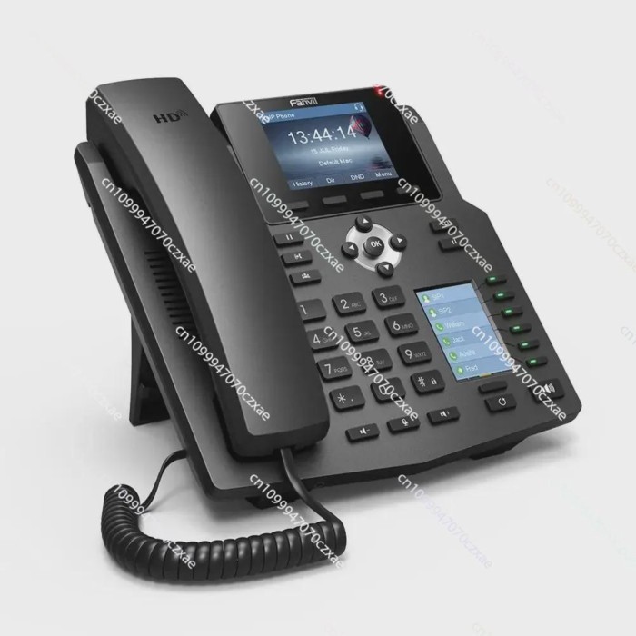 Fanvil X4 Sip IP Phone 4 SIP Lines HD Voice Enterprise Phone Intelligent DSS Key IP Phone for Hotel