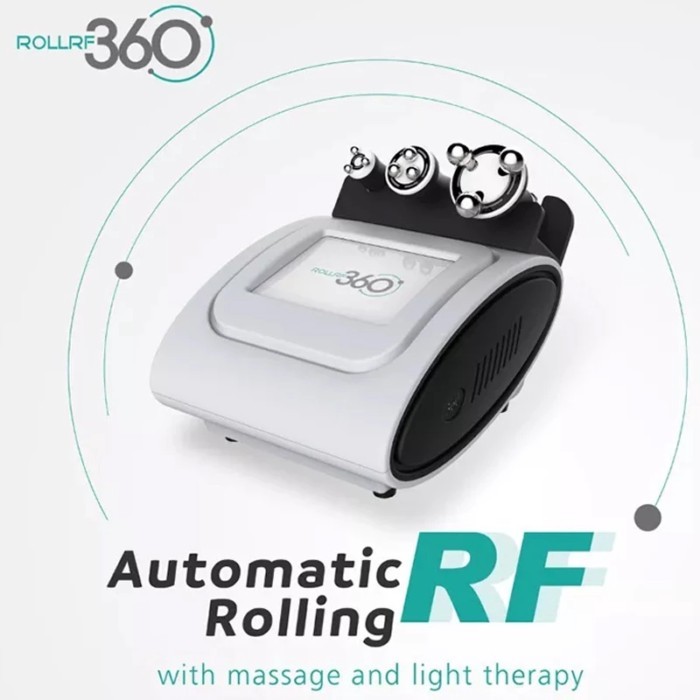 3 In 1 360 Rotation Roller Led Light Radio Frequency Slimming Massage Machine 3d Roller Face Massag