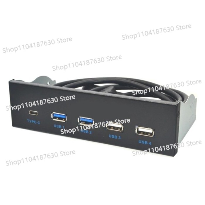 A51I 5.25 Inch Usb3.1 Gen2 Front Panel Usb Hub 2 Ports Usb3.0+2 Ports Usb2.0+1 Port Type-C with Typ