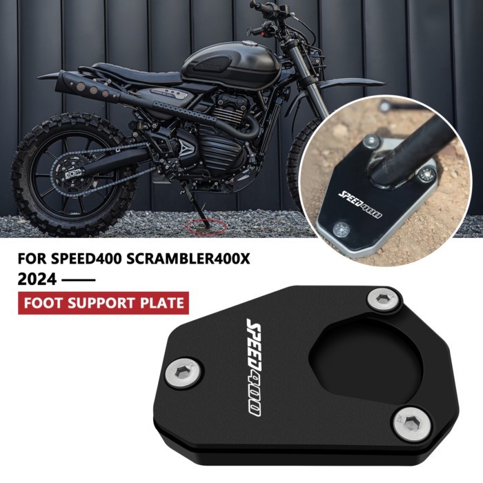 For Scrambler400 X Speed400 scrambler 400x speed 400 2024 Motorcycle Accessories Kickstand Foot Sid