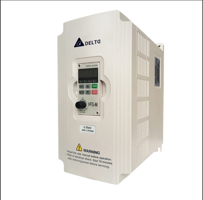 New Delta Inverter VFD015M21A, 0.4KW /0.75KW/1.5KW, Output Frequency 0.1-400Hz Carrier Frequency Up