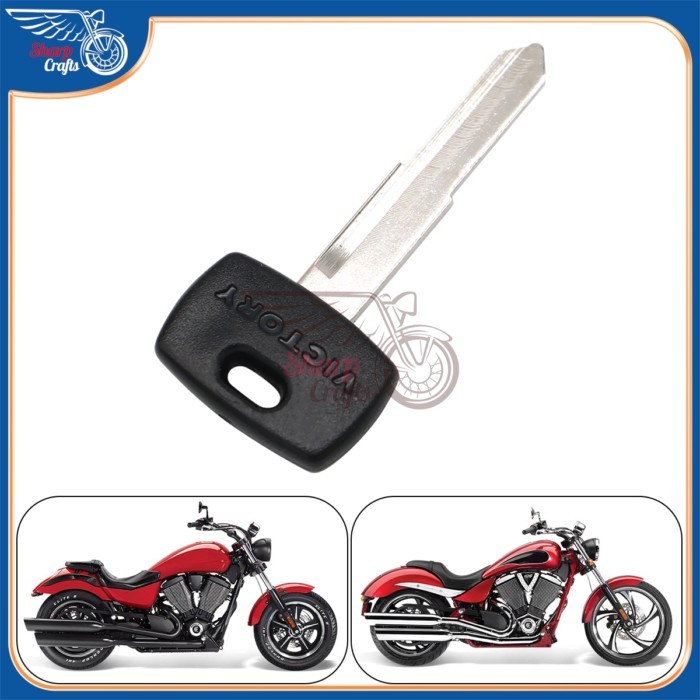 Motorcycle Blank Key Uncut Blade For Victory Jackpot Judge Hammers Standard Cruiser Sport Cruiser D