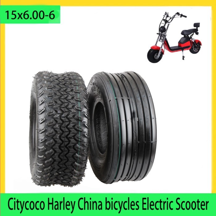 Off road tire tubeless tire 15x6.00-6 For Mini CityCoco Scooter Little Harley 15*6.00-6 Tire Parts