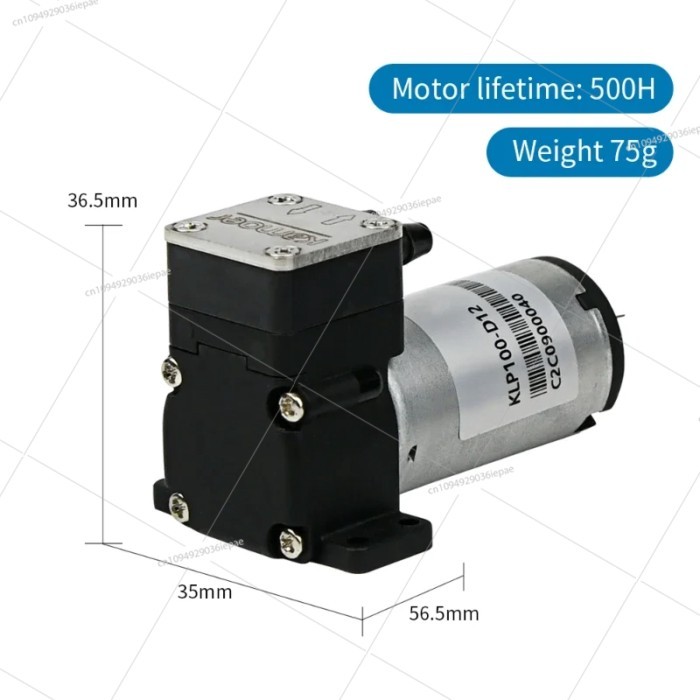 150ml/min KLP100 Mini Diaphragm Liquid Pump 12V 24V Brush BLDC Motor Liquid Pressure 3 Bar Diaphrag
