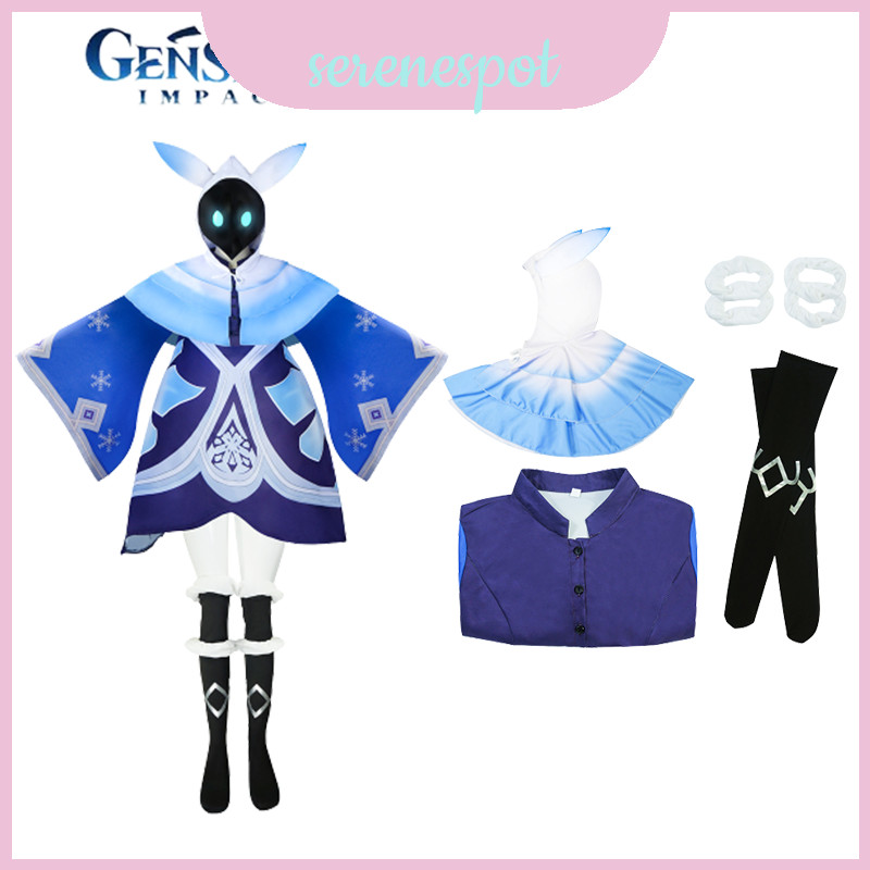 ชุดคอสเพลย์ abyss mage สามมิติจาก Genshin Impact สำหรับวันเกิดหรืองานเฉลิมฉลอง
