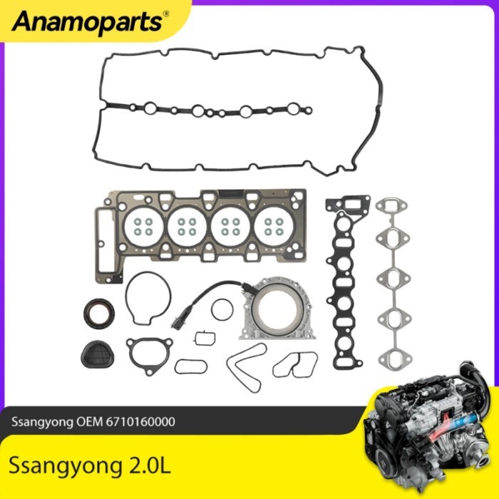 Engine Parts Full Gasket Set Fit 2.0 L T For Ssangyong Korando C Diesel Actyon Sport 2.0L 2010-2015