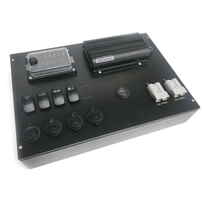 12V volt 4wd Dual Battery System DC Rocker Switch Power Distribution Electrical Canopy Control Box