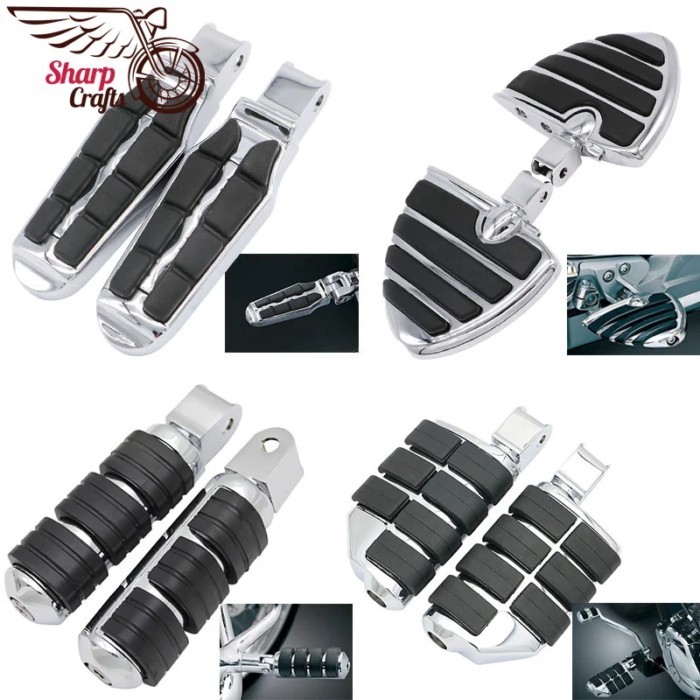 Motorcycle Front Rider Foot Pegs Footrests Floorboards For Honda Fury VTX1800 VTX1800C VTX1800F VTX