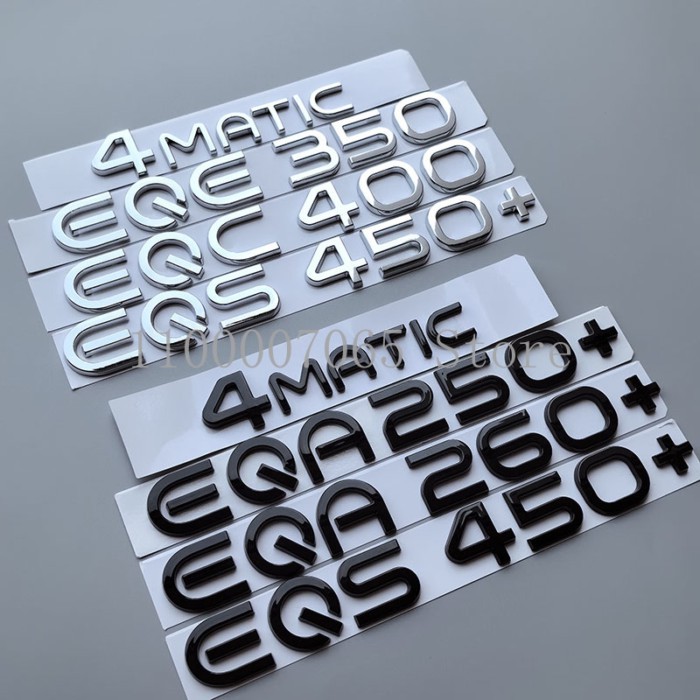2020 New Energy ABS Emblem EQA300 EQB260 EQB350 EQC400 EQE350+ EQE53 EQS450+ EQS53 4matic Mercedes