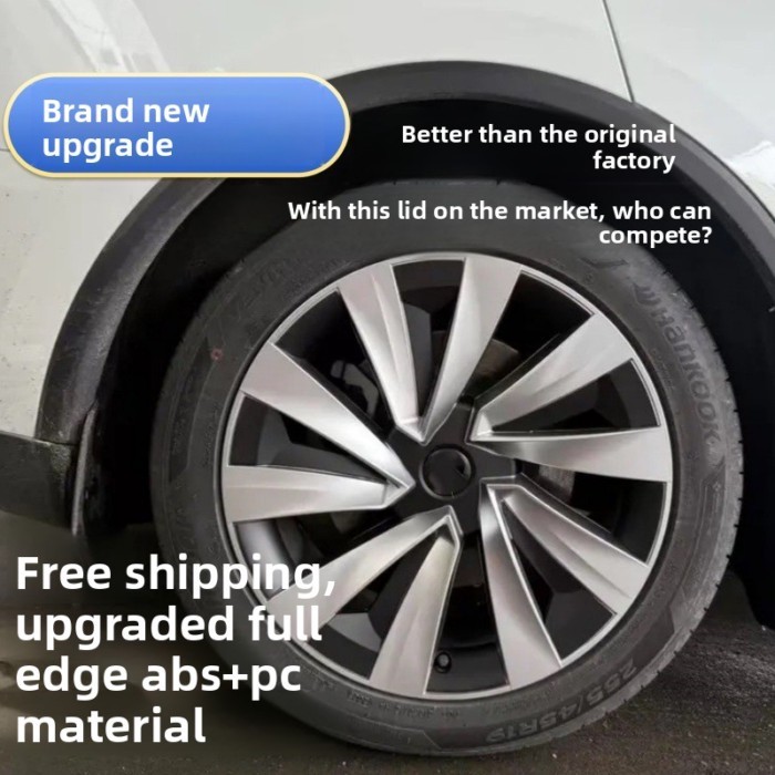 4PCS Car Wheel Cover For 2025 Tesla Model Y 19 Inch Replacement Wheel Cover Car Accessories