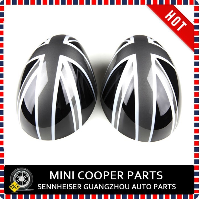 Brand New ABS Plastic UV Protected Union Jack Style Mirror Cover For mini cooper clubman R55 R56 R5