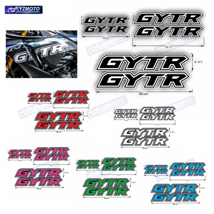 For YZF R1 R6 R7 R1M GYTR Motorcycle Accessories Racing Fairing Fuel Tank Helmet body Sticker Refle