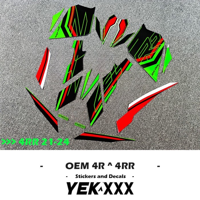 ZX4R ZX4RR OEM Original Factory Replica Sticker Decal Logo For Kawasaki ZX-4R ZX-4RR 2021 2022 2023