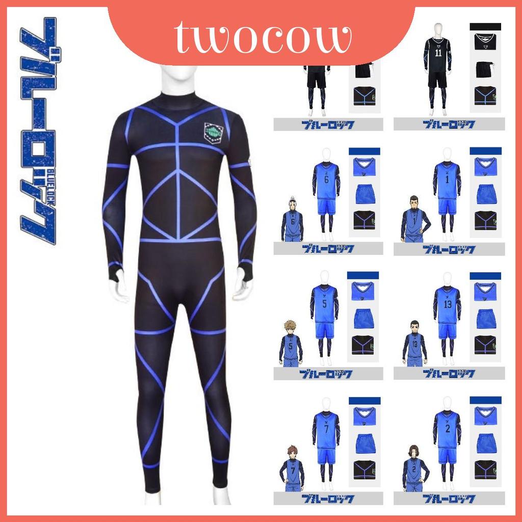 Lock Isagi Blue Yoichi Rensuke No.1 Jersey Xs-3xl Set คอสเพลย์