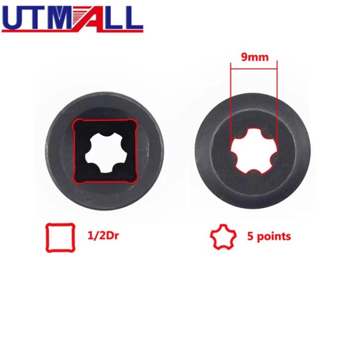 Battery Cover Car Special Tools 5-LOBE TORX EXTERNAL Torx Plus Socket 1/4"D 10EPR Compatible For Te