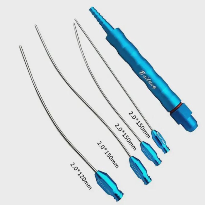 Titanium Alloy Liposuction Cannula Liposuction Luer Lock Liposuction Instrument Autoclavable