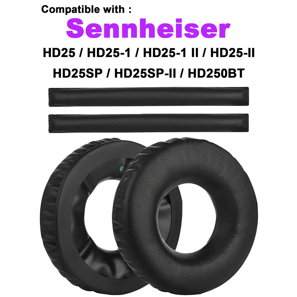 เหมาะสําหรับ Sennheiser HD25 / HD25-1 / HD25-1 II / HD25-II / HD25SP / HD25SP-II / HD250BT เปลี่ยนหู