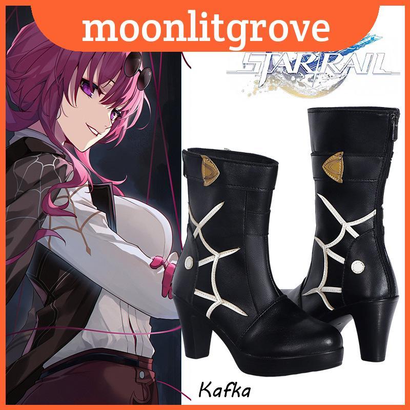รองเท้าคอสเพลย์ Kafka จาก Honkai Star Rail สำหรับ Comic Con Expo