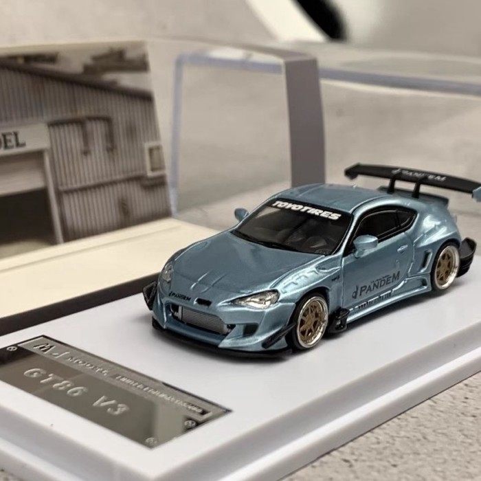 MJ MODEL 1: 64 Toyota GT86 V3 Pandem Rocket Rabbit Alloy Car Model Out of Print Model